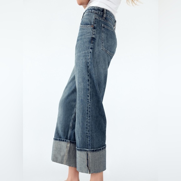 ZARA STRAIGHT LEG MID RISE TRE JEANS - Picture 5 of 7